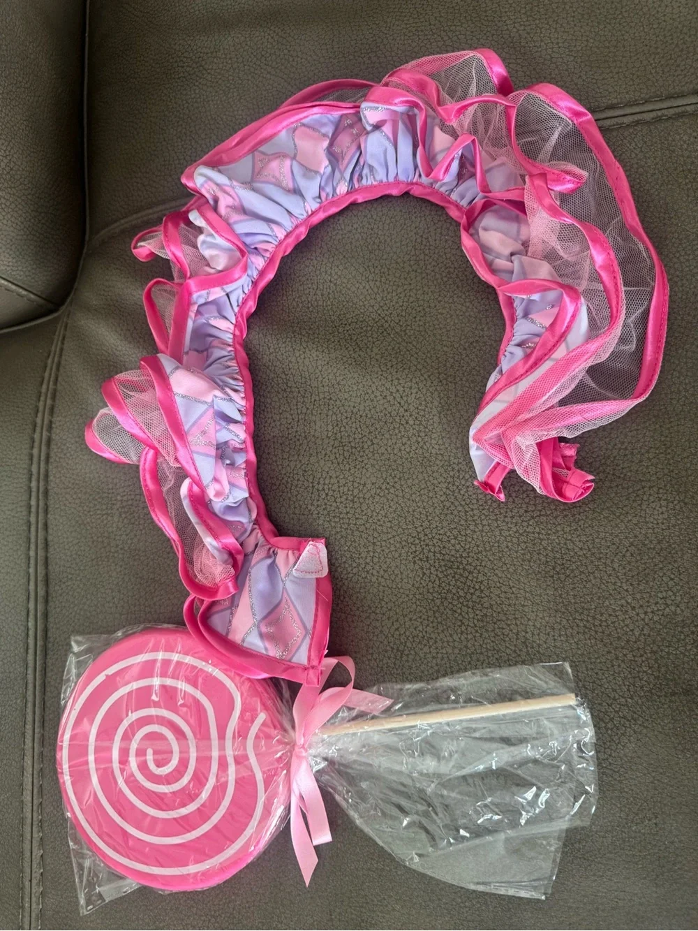 Spirit Cotton Candy Clown Costume - Pink - Picture 10 of 12